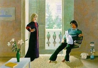 David Hockney, Mr and Mrs Clark and Percy, 1970 to 1971