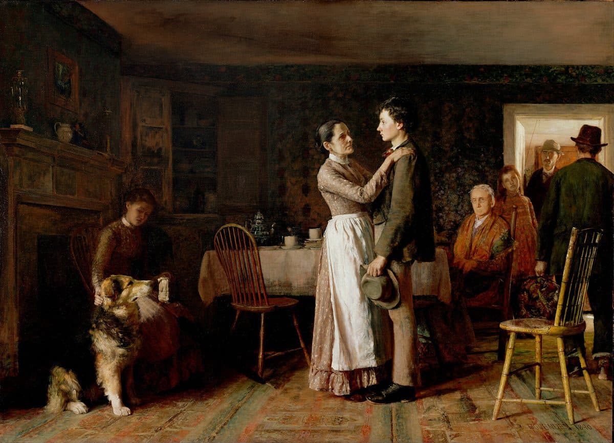 Thomas Hovenden, Breaking Home Ties, 1890