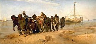 Ilya Repin, Barge Haulers on the Volga, 1870 to 1873