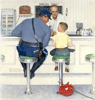 Norman Rockwell, The Runaway, 1958