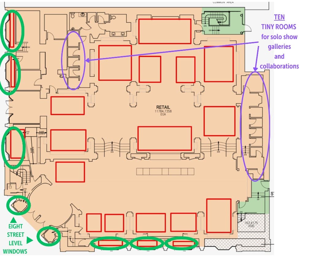 Approximate placeholder venue map for the Coliseum of Art apply page.