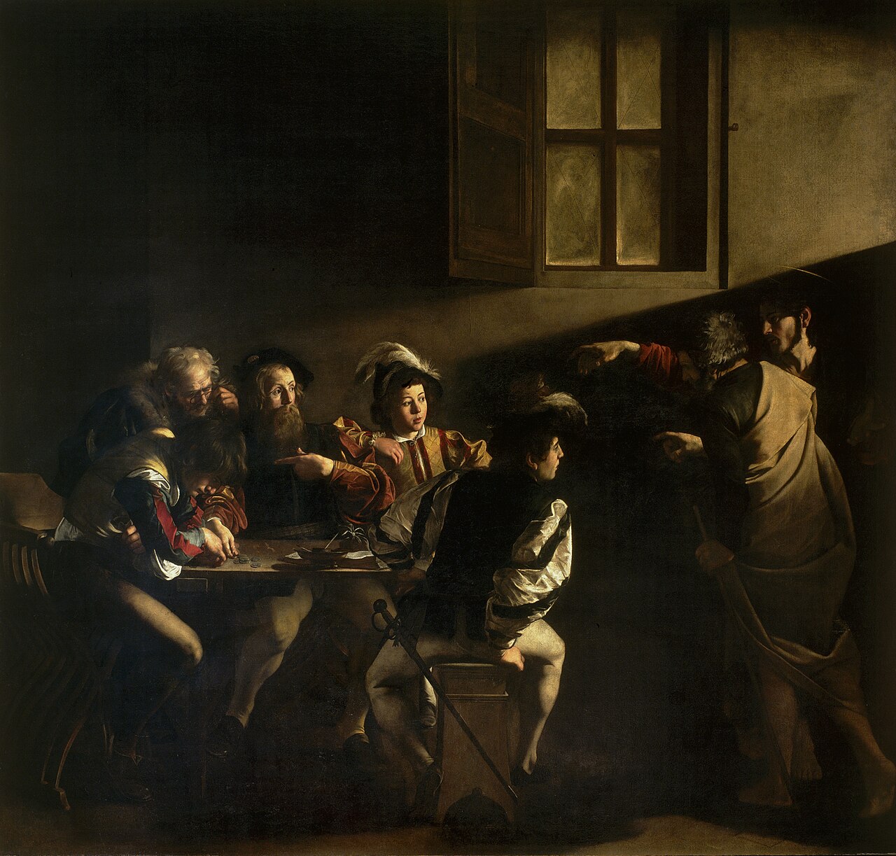 Caravaggio, Calling of St. Matthew