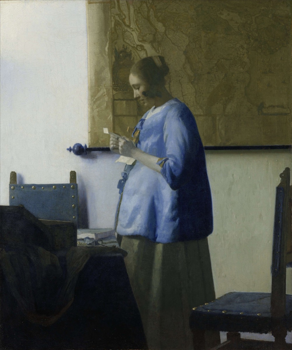Vermeer, Woman Reading a Letter